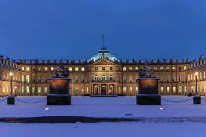 Stuttgart Prints: Neues Schloss (New Palace) at Schlossplatz Square
