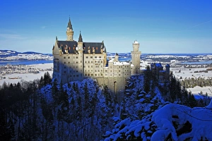 Bavaria Prints: Neuschwanstein Castle near Schwangau, Allgau, Bavaria, Germany, Europe