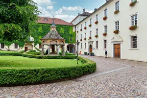Rotunda Prints: Neustift Convent courtyard, Brixen, South Tyrol, Italy, Europe
