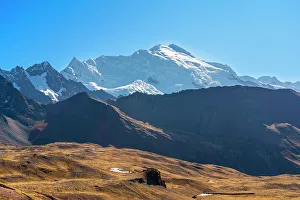 Outdoor Exploration Prints: Nevado Ausangate in Andes, near Rainbow Mountain