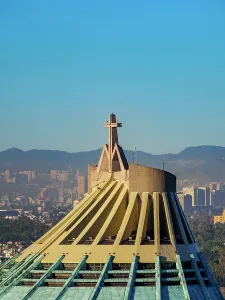Identity Prints: New Basilica of Guadalupe, elevated view, Villa de Guadalupe, Mexico City, Mexico