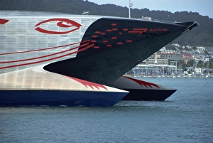 Wellington Prints: New Top Cat, catamaran ferry, Wellington, North Island, New Zealand, Pacific