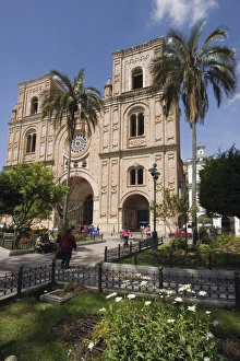 Cuenca Prints: The new Catedral de la Inmaculada Concepcion built in 1885, on Parque Calderon