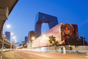 Images Dated 1st September 2008: New CCTV Central Chinese Television building designed by Rem Koolhass of the Office for Metropolitan Architecture (OMA)