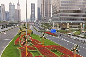 Pu Dong Prints: New Century Boulevard, Pudong, Shanghai, China, Asia