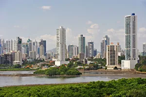Cityscapes Prints: The new city skyline seen from Panama Viejo