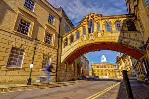 Blurry Prints: New College Lane, Hertford College, Bridge of Sighs (Hertford Bridge), Oxford, Oxfordshire