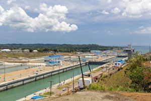Panama Prints: The new extension of the Panama Canal on the Atlantic side at Colon, Panama, Central