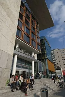 Images Dated 7th October 2008: The New Library (Bibliotheek) in the Eastern Docks, Amsterdam, Netherlands, Europe