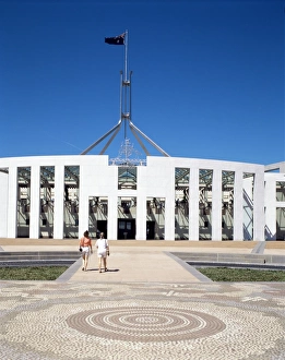 Canberra Prints: New Parliament Building, Canberra, Australian Capital Territory, Australia, Pacific