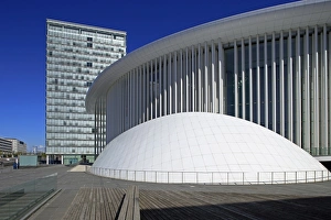 New Philharmonic Hall on Kirchberg in Luxembourg City, Grand Duchy of Luxembourg, Europe
