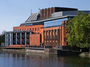 Theatre Prints: New Shakespeare Memorial Theatre, Stratford-upon-Avon, Warwickshire, England