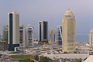 Images Dated 13th December 2007: New skyline of the West Bay central financial district of Doha