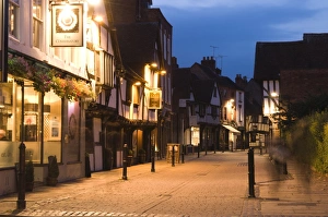 Worcestershire Prints: New Street, Worcester, Worcestershire, England, United Kingdom, Europe