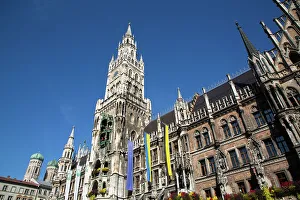 New Town Hall, Marienplatz (Plaza) (Square), Old Town, Munich, Bavaria, Germany, Europe