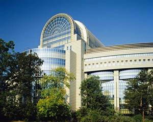 New wing of the European Parliament, Brussels, Belgium