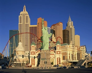 Hotels Prints: New York New York Hotel in Las Vegas, Nevada, United States of America, North America
