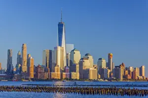 New York State Prints: New York skyline, Manhattan, Lower Manhattan and World Trade Center, Freedom Tower