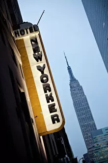 New Yorker Hotel and Empire s tate Building, Manhattan, New York City, New York