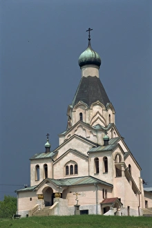 Slovak Republic Prints: Newly built Orthodox church at Medzilaborce