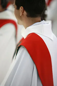 Yonne Prints: Newly ordained deacon, Pontigny, Yonne, France, Europe