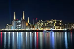 London Gallery: The newly renovated Battersea Power Station and apartments, night shot
