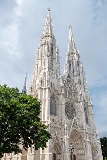 Places Of Worship Prints: The newly renovated Votive Church (Votivkirche), Vienna, Austria, Europe
