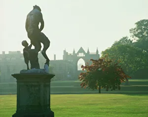 Gardens Prints: Newstead Abbey, home of Lord Byron, Nottinghamshire, England, United Kingdom, Europe