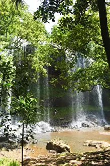 Refreshing Prints: Ngardmau waterfalls Koror, Republic of Palau, Pacific