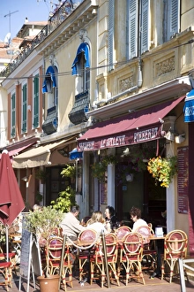 Pavement Cafe Prints: Nice, Alpes Maritimes, Provence, Cote d Azur, French Riviera, France, Europe