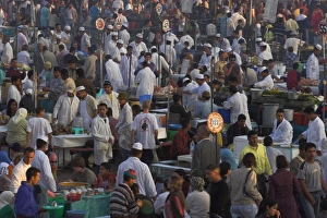 Goods Prints: Night market, Djemma El Fna Square, Marrakesh, Morocco, North Africa, Africa