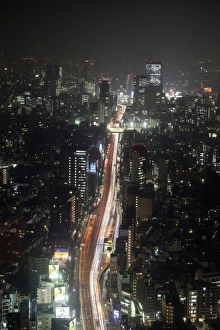 Roppongi Hills Prints: Night view of Tokyo from Tokyo City View observation deck, Roppongi Hills, Tokyo