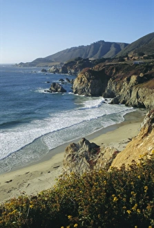 Ninety miles of rugged coast along Highway 1