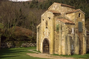 Asturias Prints: Ninth century Royal Chapel of Summer Palace of Ramiro I