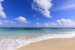Nisbet Beach, turquoise sea, Nevis, St. Kitts and Nevis, West Indies, Caribbean, Central