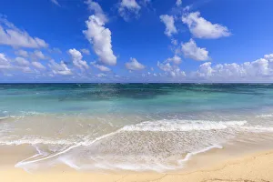 Nisbet Beach, turquoise sea, Nevis, St. Kitts and Nevis, West Indies, Caribbean, Central