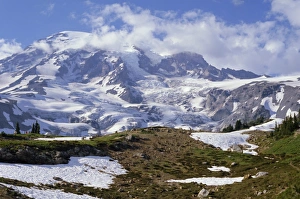 Rainier Prints: Nisqually Glacier in foreground