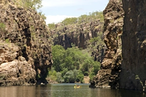 Northern Territory Prints: Nitmiluk Gorge in hard sandstone, Katherine, Northern Territory, Australia, Pacific