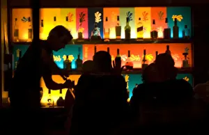 Quebec Prints: Nizza bar, Montreal, Quebec, Canada, North America