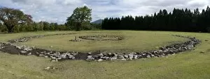 Images Dated 12th October 2009: Nonakado, one of the two Oyu stone circles, 4000 years old, near Towada