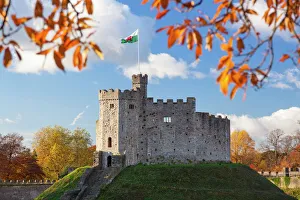 Norman Keep, Cardiff Castle, Cardiff, Wales, United Kingdom, Europe