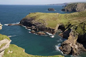 North Coast Prints: North coast at Tintagel, Cornwall, England, United Kingdom, Europe
