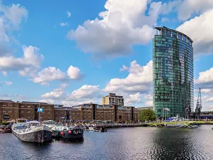 British Isles Prints: North Dock, Canary Wharf, Docklands, London, England, United Kingdom, Europe