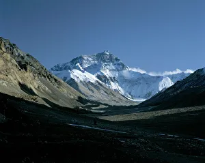 Natural Landmark Prints: North Face, Mount Everest, 8848m, Himalayas, Tibet, China, Asia