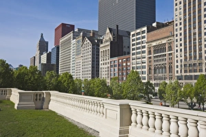 Millennium Park Prints: North Michigan Avenue by Millennium Park, Chicago, Illinois, United States of America