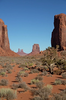Tribal Prints: North Window, Elephant Butte on left