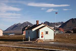 Scandinavain Prints: Most northerly Post Office in the world, Ny Alesund, Svalbard, Norway, Scandinavia, Europe