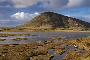 Salt Marsh Prints: Northton Saltings backed by Ceapabhal, near Scarista, Isle of Harris, Outer Hebrides