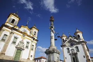 Nossa Senhora Do Carmo Prints: Nossa Senhora do Carmo (Our Lady of Mount Carmel) and Sao Francisico de Assis (St)