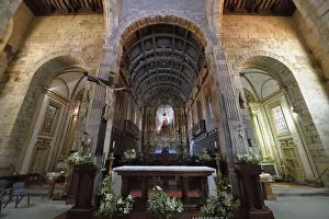 Minho Prints: Nossa Senhora da Oliveira Church, Choir and main altar, Guimaraes, Minho, Portugal